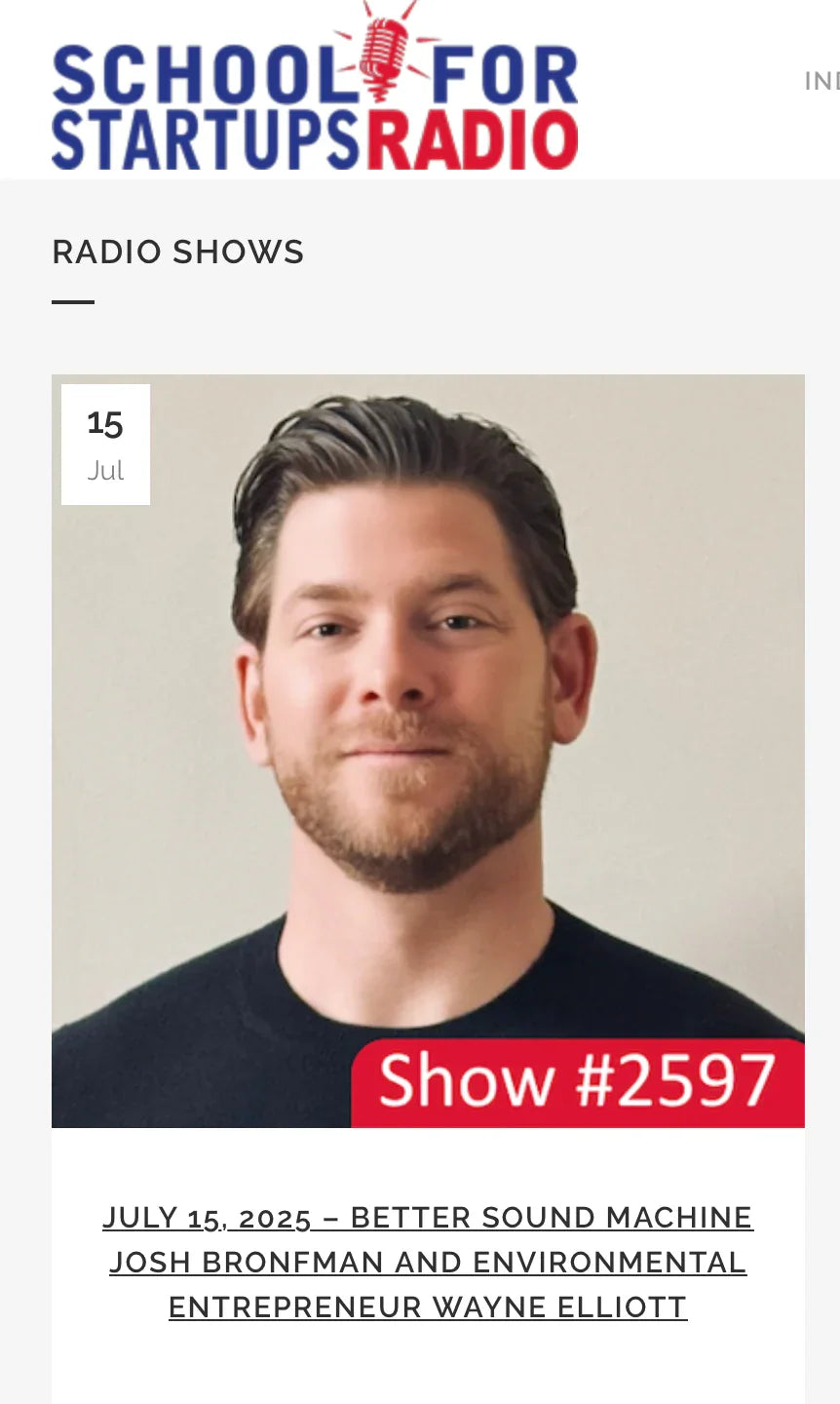 Podcast radio show episode 2597 guest with short beard, titled Better Sound Machine, July 15, 2025.